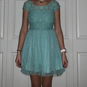 Turquoise cute casual/formal dress